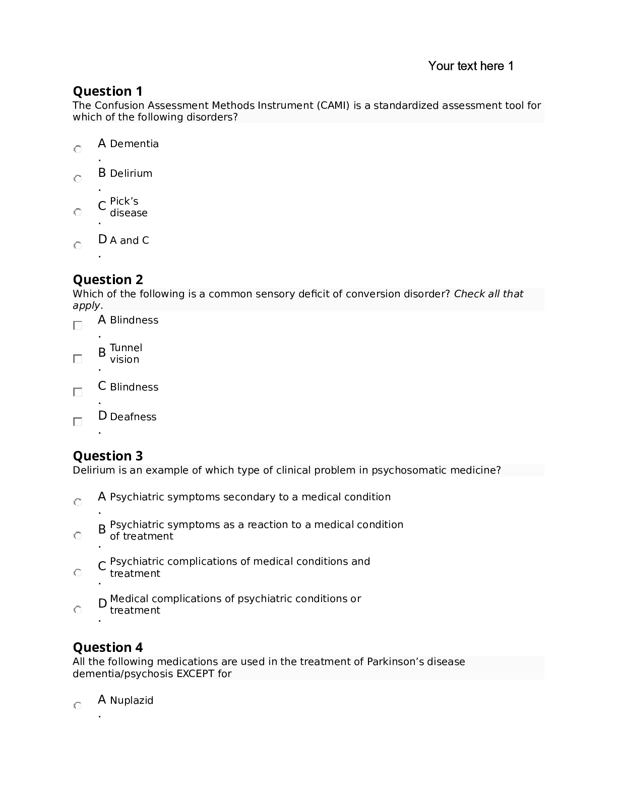Preview image of NUR 6665 FINAL EXAM 2022 Graded A document